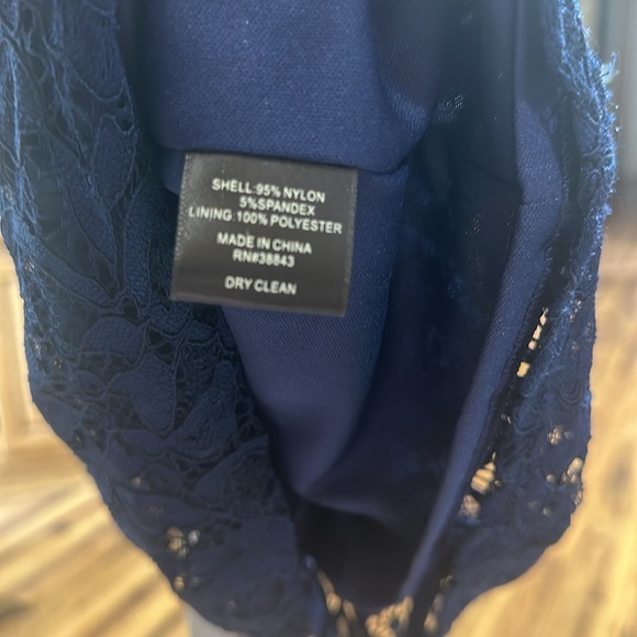 Sam Edelman Lace Blue Dress With Tie in the back - Picture 7 of 7